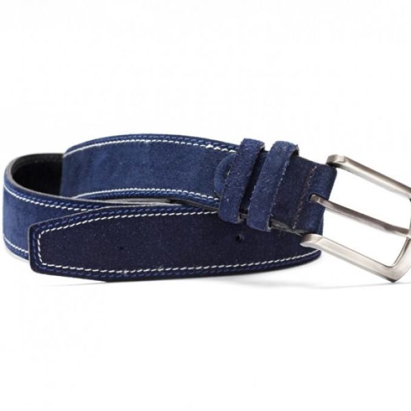 Δερμάτινη Μπλε Ζώνη BELT29