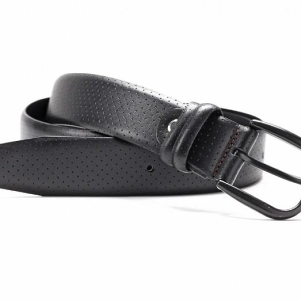 Δερμάτινη Μαύρη Ζώνη BELT47