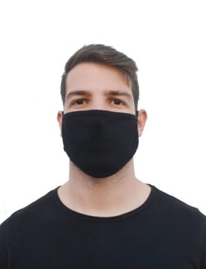 5 Προστατευτικές Βαμβακερές Μάσκες Πολλαπλών Χρήσεων σε Μαύρο Χρώμα L-95-M5-1