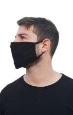 1 Προστατευτική Βαμβακερή Μάσκα Πολλαπλών Χρήσεων σε Μαύρο Χρώμα L-95-M5