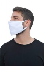 1 Προστατευτική Βαμβακερή Μάσκα Πολλαπλών Χρήσεων σε Λευκό Χρώμα L-95-Α6