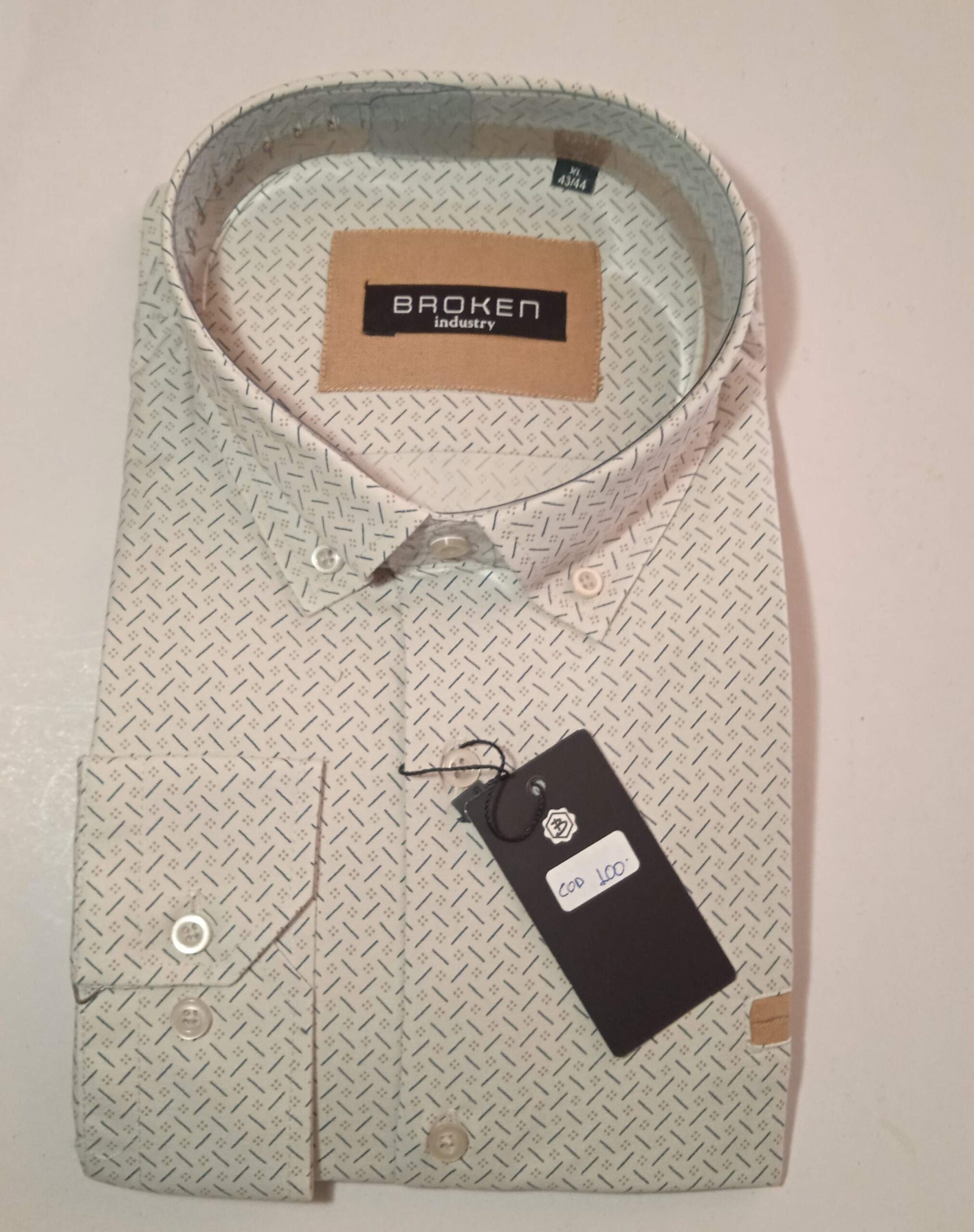 IMG_20250923_102159 Πουκάμισο λαδί pastel με μικροσχέδιο - Image 1