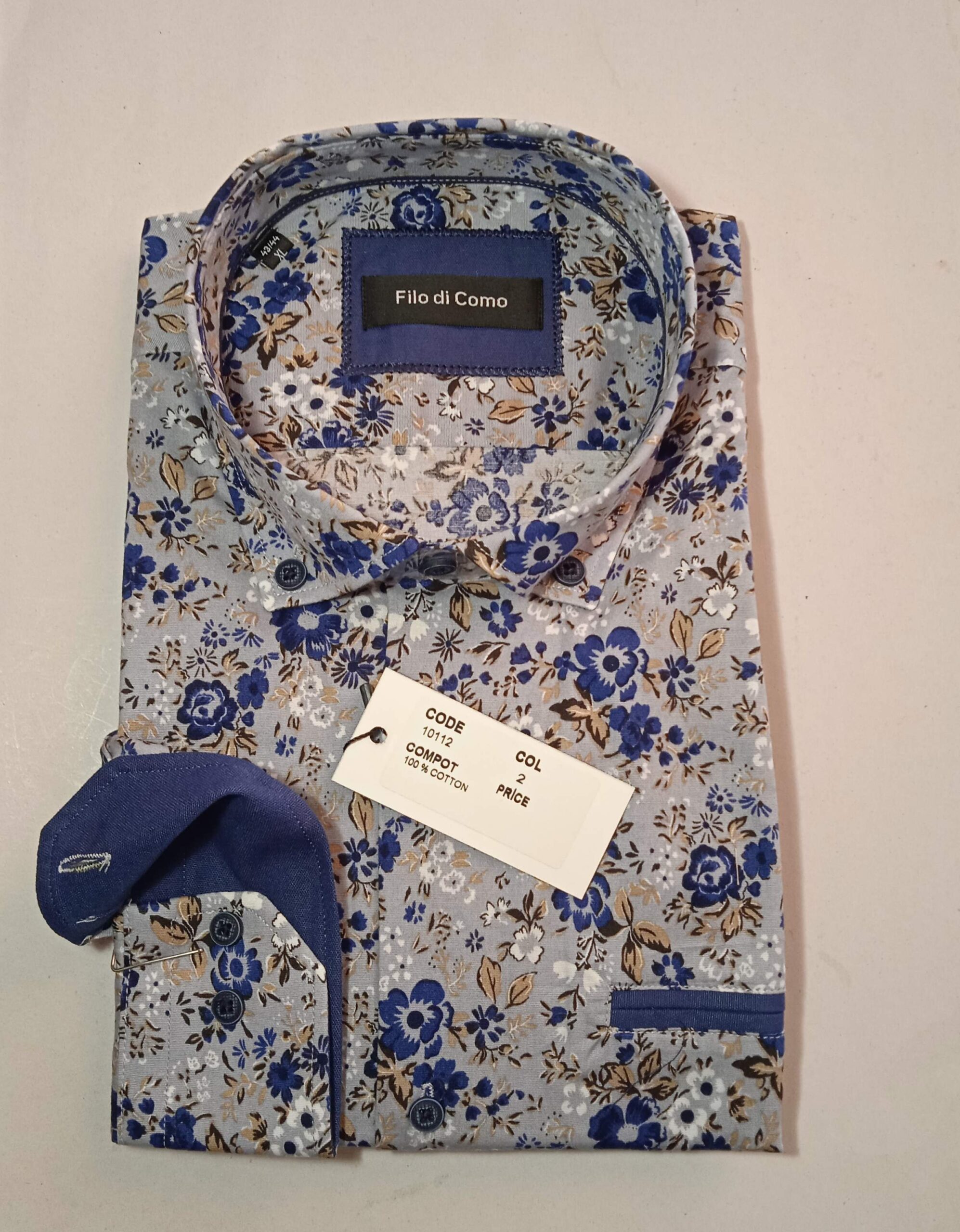 IMG_20250923_114836 Πουκάμισο γαλάζιο εμπριμέ - Image 1