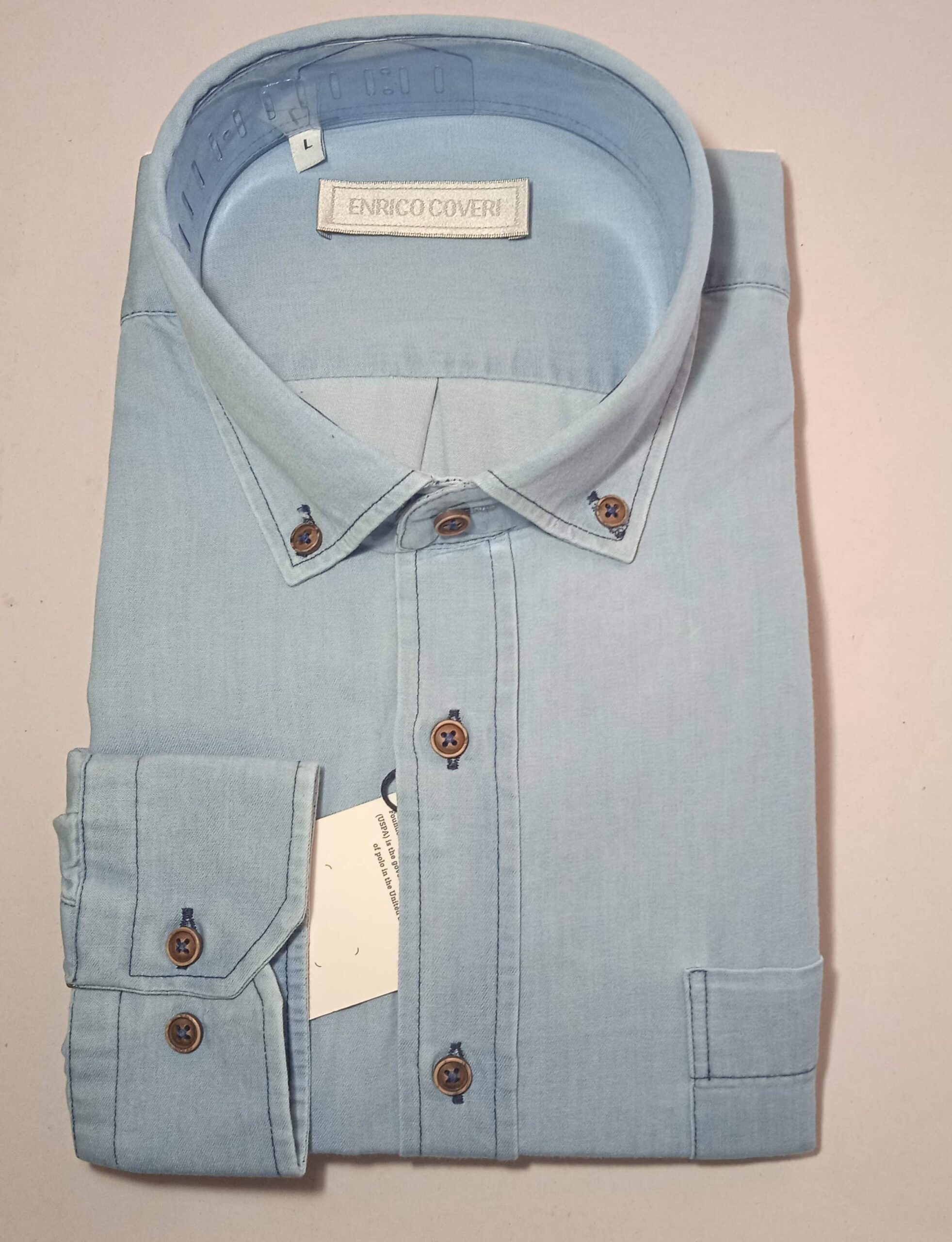 IMG_20250926_100529 Πουκάμισο τζιν σιέλ πλυμένο - Image 1